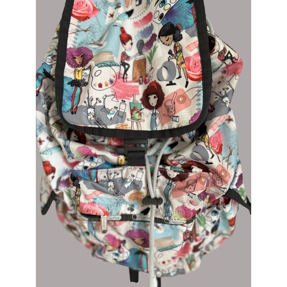 Moomin LeSportsac Backpack Large Print All Over - Picture 5 of 12